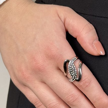 Δαχτυλίδι Από Ανοξείδωτο Ατσάλι Σε Ασημί Απόχρωση