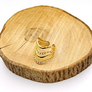 Δαχτυλίδι Από Ανοξείδωτο Ατσάλι Σε Χρυσή Απόχρωση