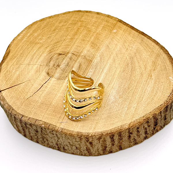 Δαχτυλίδι Από Ανοξείδωτο Ατσάλι Σε Χρυσή Απόχρωση