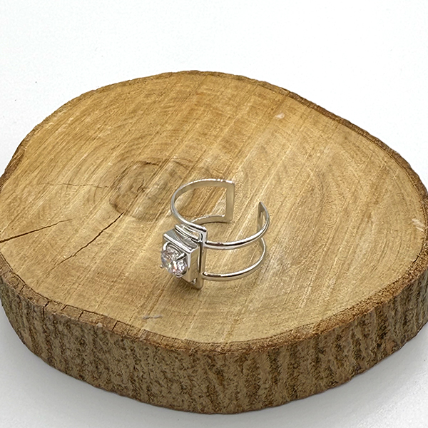 Δαχτυλίδι Από Ανοξείδωτο Ατσάλι Σε Ασημί Απόχρωση