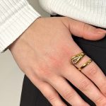 Δαχτυλίδι Από Ανοξείδωτο Ατσάλι Σε Χρυσή Απόχρωση