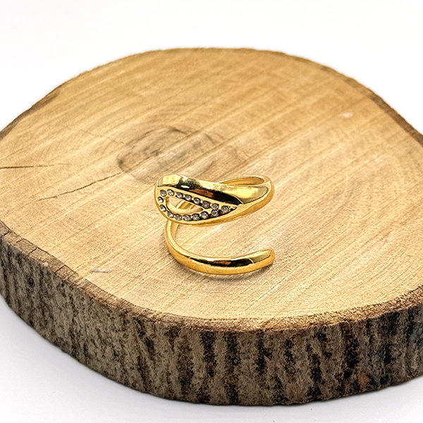 Δαχτυλίδι Από Ανοξείδωτο Ατσάλι Σε Χρυσή Απόχρωση