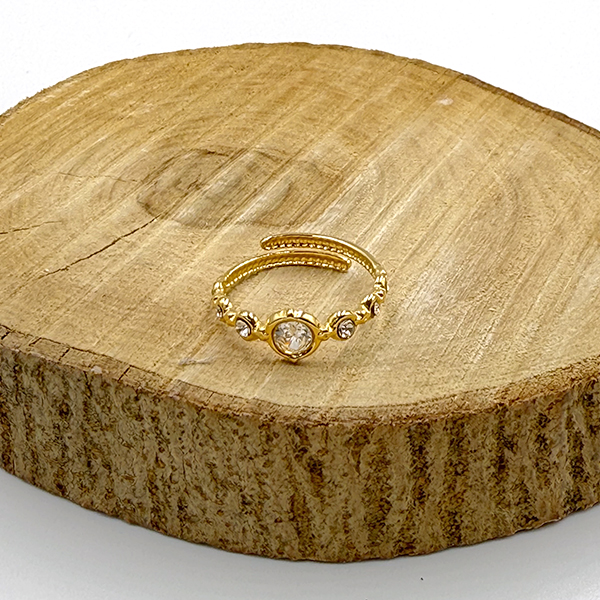 Δαχτυλίδι Από Ανοξείδωτο Ατσάλι Σε Χρυσή Απόχρωση