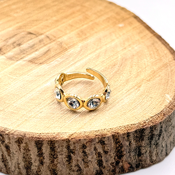 Δαχτυλίδι Από Ανοξείδωτο Ατσάλι Σε Χρυσή Απόχρωση