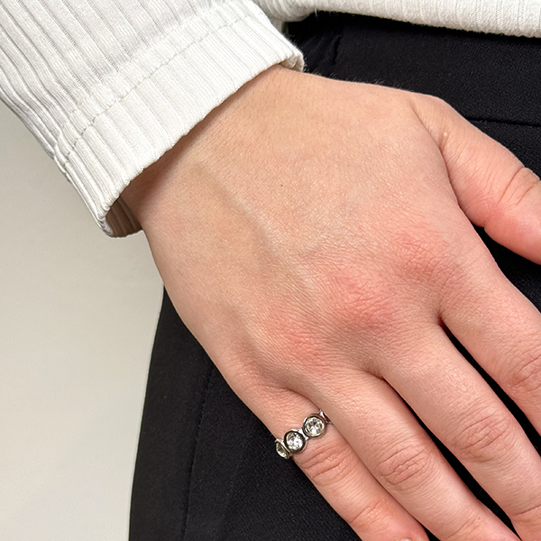 Δαχτυλίδι Από Ανοξείδωτο Ατσάλι Σε Ασημί Απόχρωση