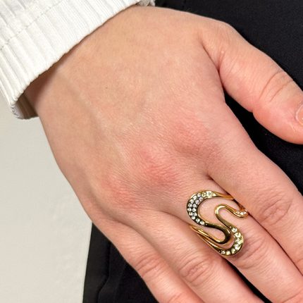 Δαχτυλίδι Από Ανοξείδωτο Ατσάλι Σε Χρυσή Απόχρωση