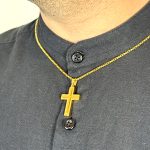 Ανδρικό Κολιέ από Ανοξείδωτο Ατσάλι, Σταυρός