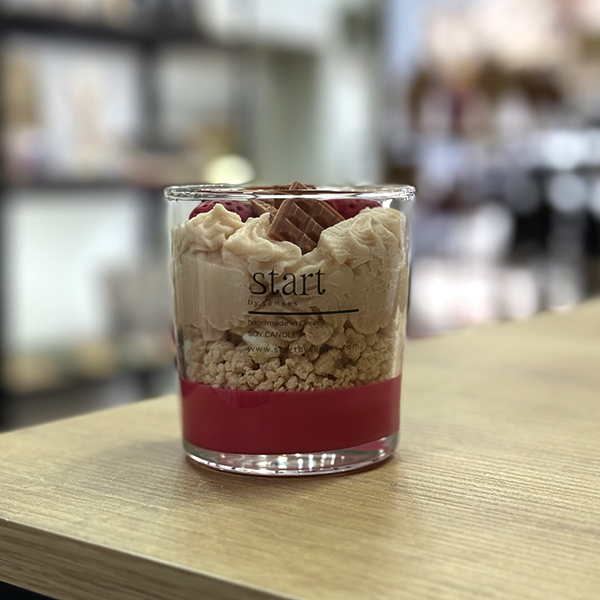 Χειροποίητο Κερί Σόγιας Φράουλα & Βανίλια Μπισκότο