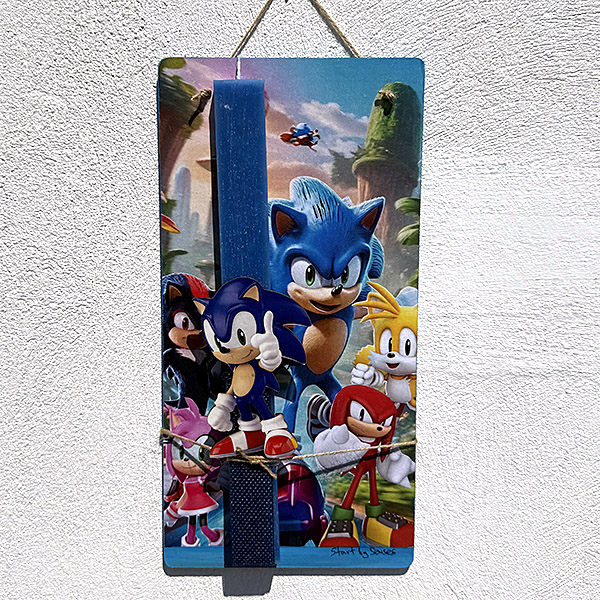 Λαμπάδα Πασχαλινή Χειροποίητη "Sonic"