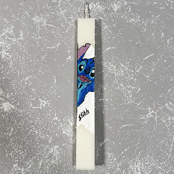 Λαμπάδα με Ζωγραφική ''Stitch''