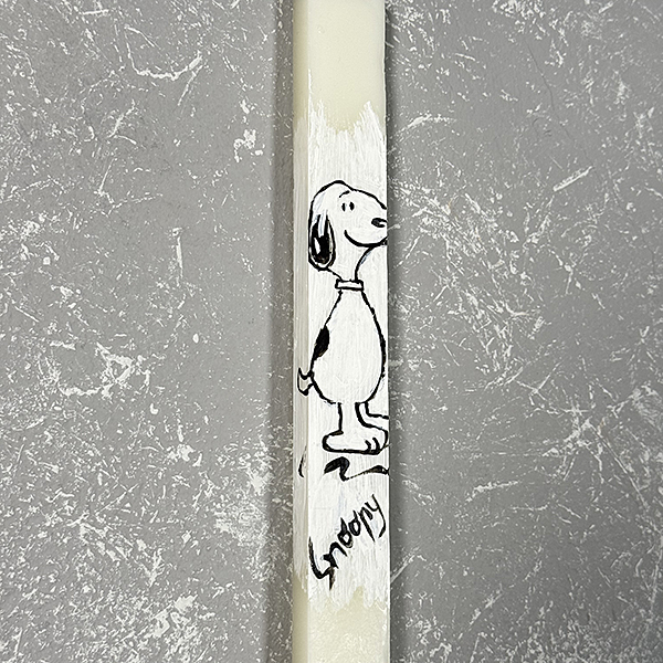 Λαμπάδα με Ζωγραφική ''Snoopy''