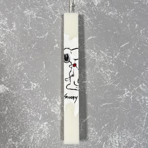 Λαμπάδα με Ζωγραφική ''Snoopy''