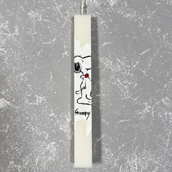 Λαμπάδα με Ζωγραφική ''Snoopy''