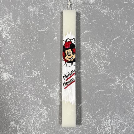 Λαμπάδα με Ζωγραφική "Mickey Mouse''