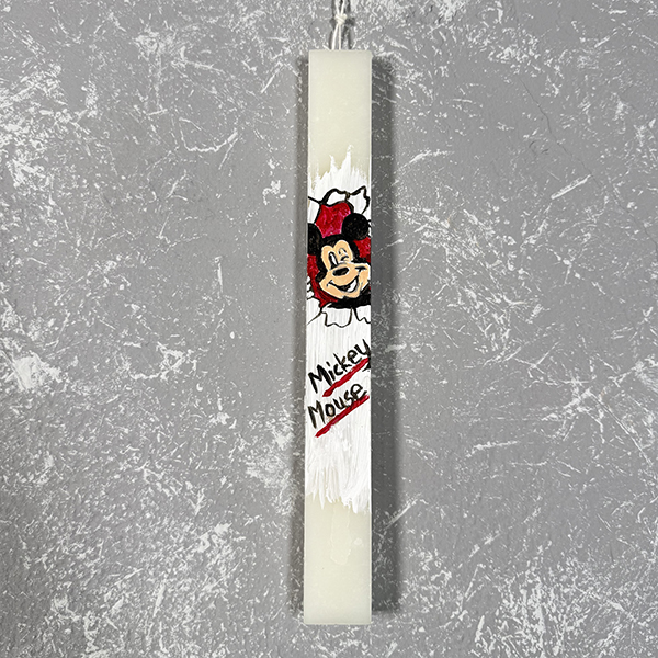 Λαμπάδα με Ζωγραφική "Mickey Mouse''