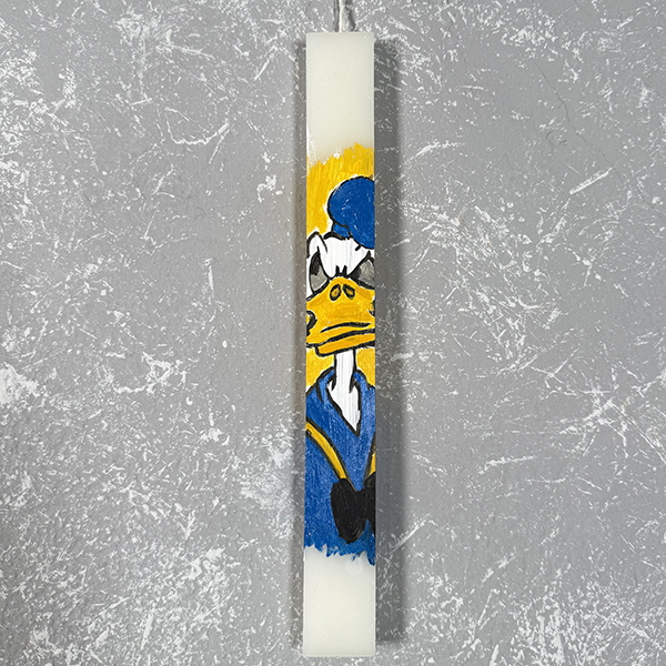 Λαμπάδα με Ζωγραφική ''Donald Duck''