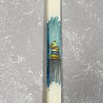 Λαμπάδα με Ζωγραφική ''Βιβλία''