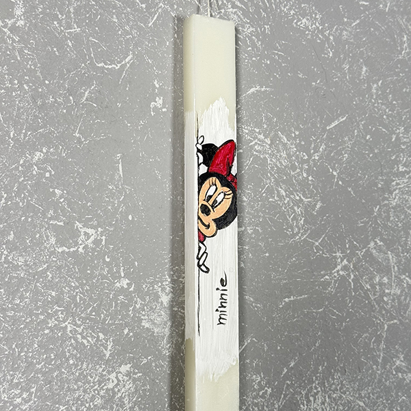 Λαμπάδα με Ζωγραφική ''Minnie ''