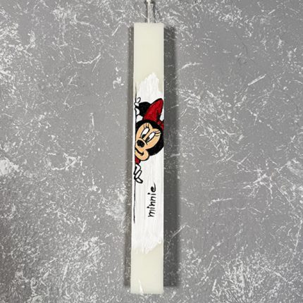 Λαμπάδα με Ζωγραφική ''Minnie ''
