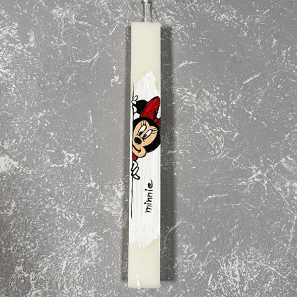 Λαμπάδα με Ζωγραφική ''Minnie ''