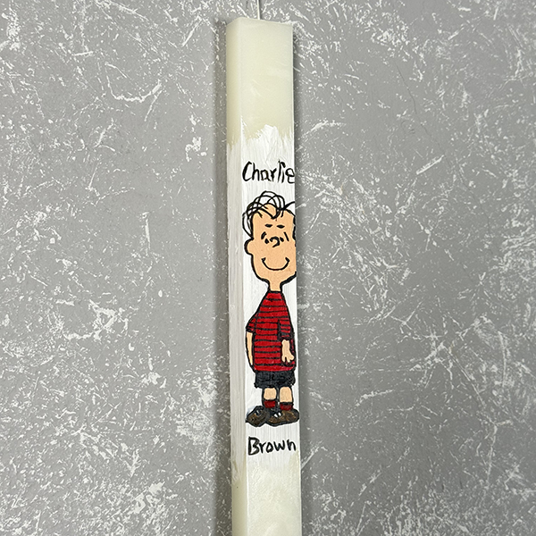 Λαμπάδα με Ζωγραφική ''Charlie Brown''