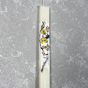 Λαμπάδα με Ζωγραφική ''Μαρσουπιλαμί''