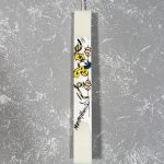 Λαμπάδα με Ζωγραφική ''Μαρσουπιλαμί''