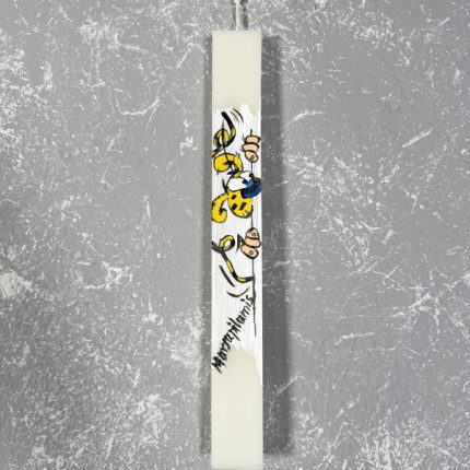 Λαμπάδα με Ζωγραφική ''Μαρσουπιλαμί''