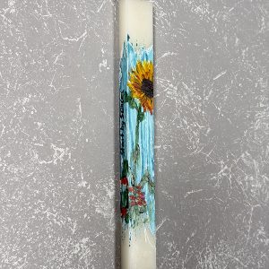 Λαμπάδα με Ζωγραφική ''Λουλούδι''