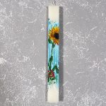 Λαμπάδα με Ζωγραφική ''Λουλούδι''