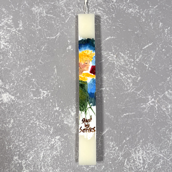 Λαμπάδα με Ζωγραφική '' Μικρός Πρίγκιπας''