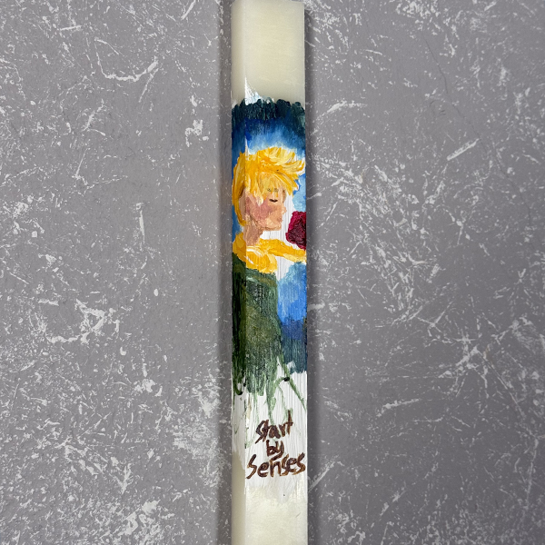 Λαμπάδα με Ζωγραφική '' Μικρός Πρίγκιπας''