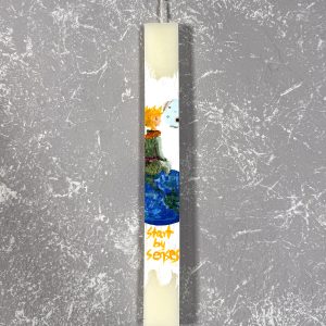 Λαμπάδα με Ζωγραφική '' Μικρός Πρίγκιπας''