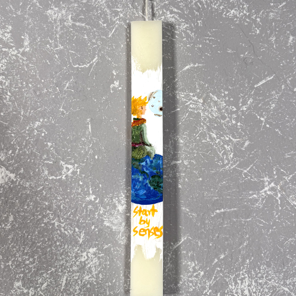 Λαμπάδα με Ζωγραφική '' Μικρός Πρίγκιπας''