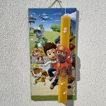 Λαμπάδα Πασχαλινή Χειροποίητη "Paw Patrol Zuma"