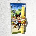 Λαμπάδα Πασχαλινή Χειροποίητη "Paw Patrol Rubble"