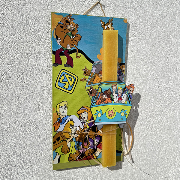 Λαμπάδα Πασχαλινή Χειροποίητη "Scooby-Doo"