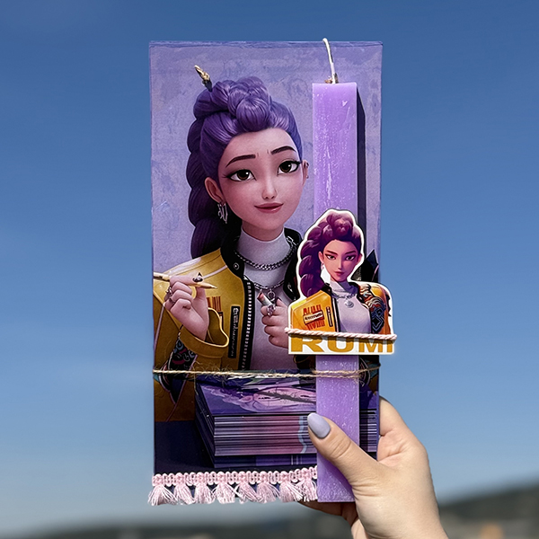 Λαμπάδα Πασχαλινή Χειροποίητη "KPop-Rumi"