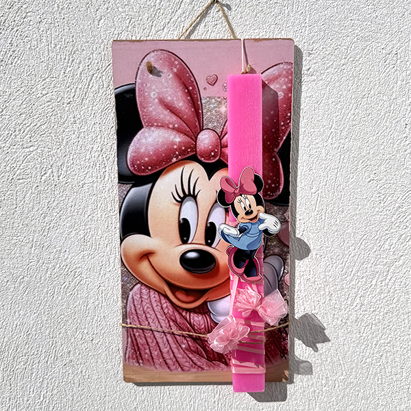 Λαμπάδα Πασχαλινή Χειροποίητη "Minnie"