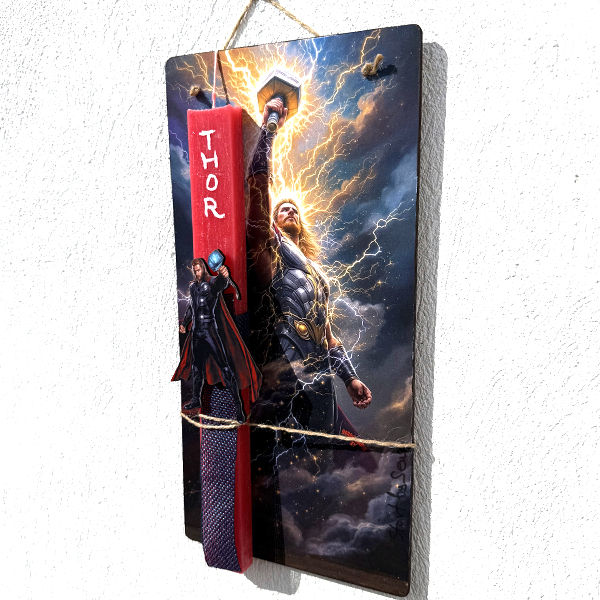 Λαμπάδα Πασχαλινή Χειροποίητη "Thor"