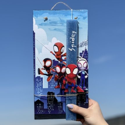 Λαμπάδα Πασχαλινή Χειροποίητη "Spidey"