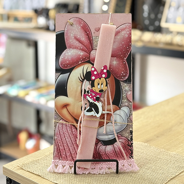 Λαμπάδα Πασχαλινή Χειροποίητη "Minnie"