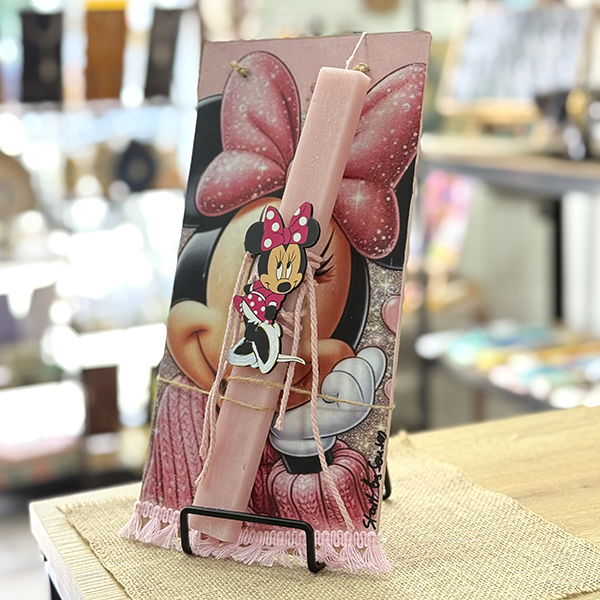 Λαμπάδα Πασχαλινή Χειροποίητη "Minnie"