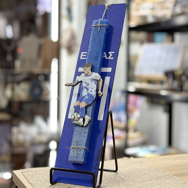 Λαμπάδα Πασχαλινή Χειροποίητη "Κωνσταντέλιας"